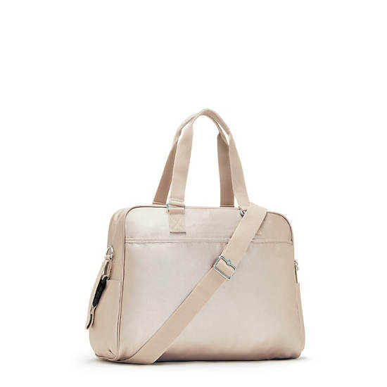 Kipling Alanna Klassieke Metallic Diaper Bag Tassen Beige | BE 1238IL